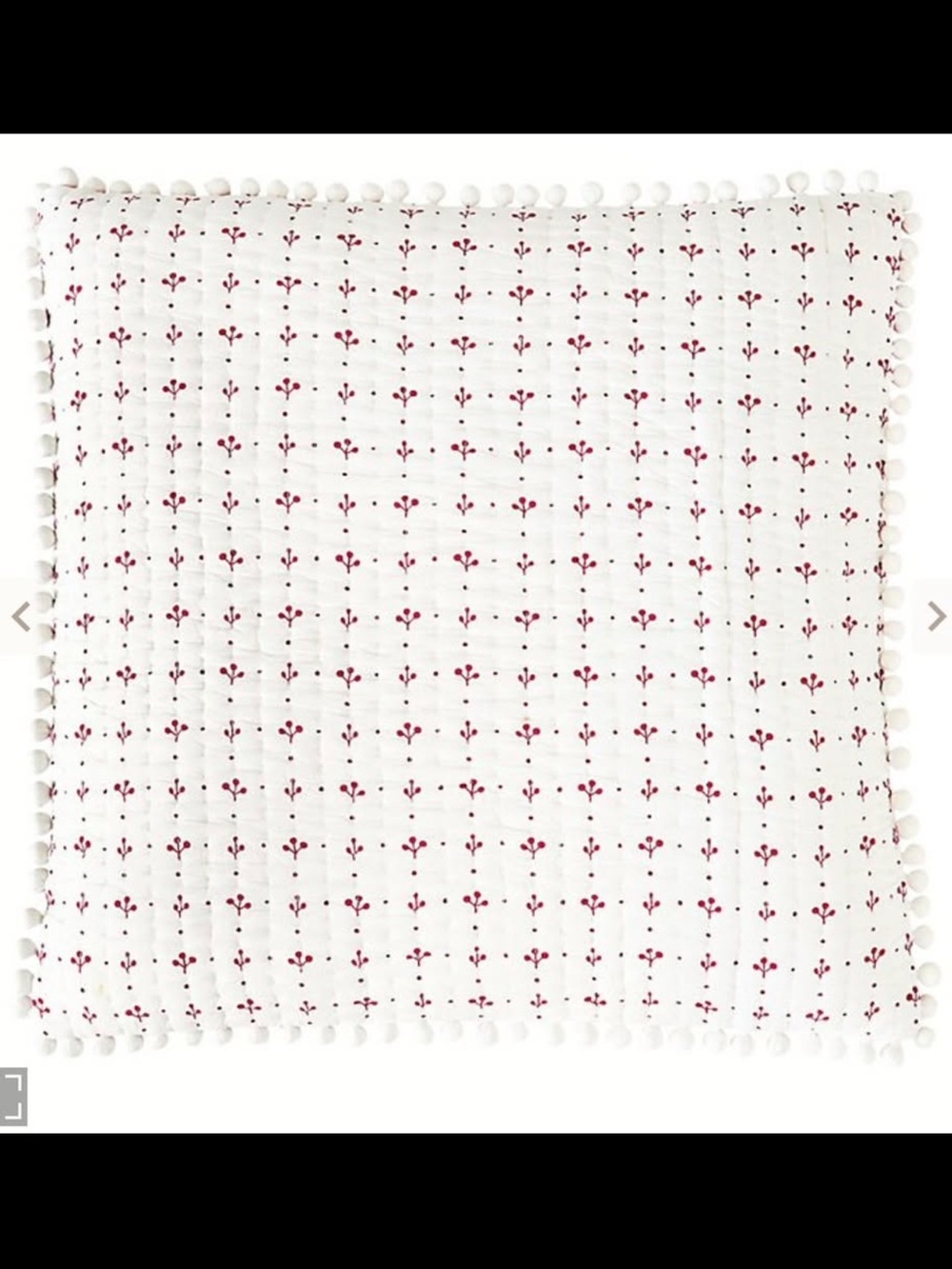 Ballard Designs Georgie Pom Pom Quilted Shams & Quilt